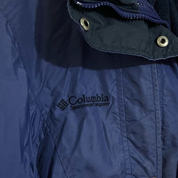 Vintage 90’s Columbia 2 in 1 Jacket Fleece Water Resistant Shell Detachable L - Picture 5 of 15